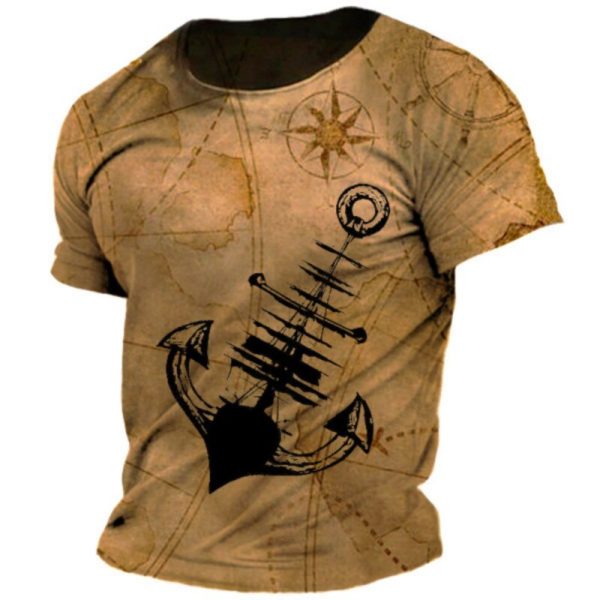 T-Shirt Navire, Impression 3D, Unisexe